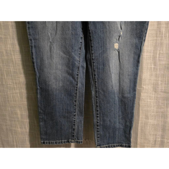 Women's Simply‎ Vera Wang Jeans, Size 8, Blue Boyfriend Capri - Picture 2 of 5